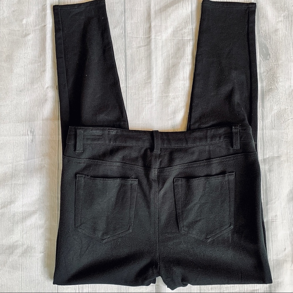 Black Faux Black Leather Accents on Leggings NWOT - Picture 5 of 8